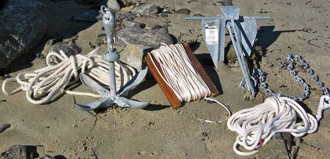 Having two anchors aboard gives you more options for anchoring. ©  SW